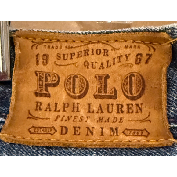 Polo Ralph Lauren Jeans Mens 38x30 Medium 867 Classic Blue Wash Denim Pants - Picture 3 of 8